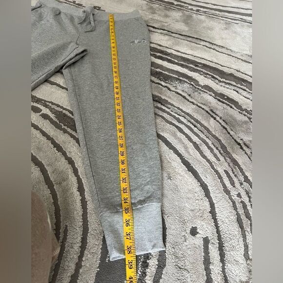 Fila Rib Cuffed Jogger Pants Elastic Tie Waist - Picture 6 of 8